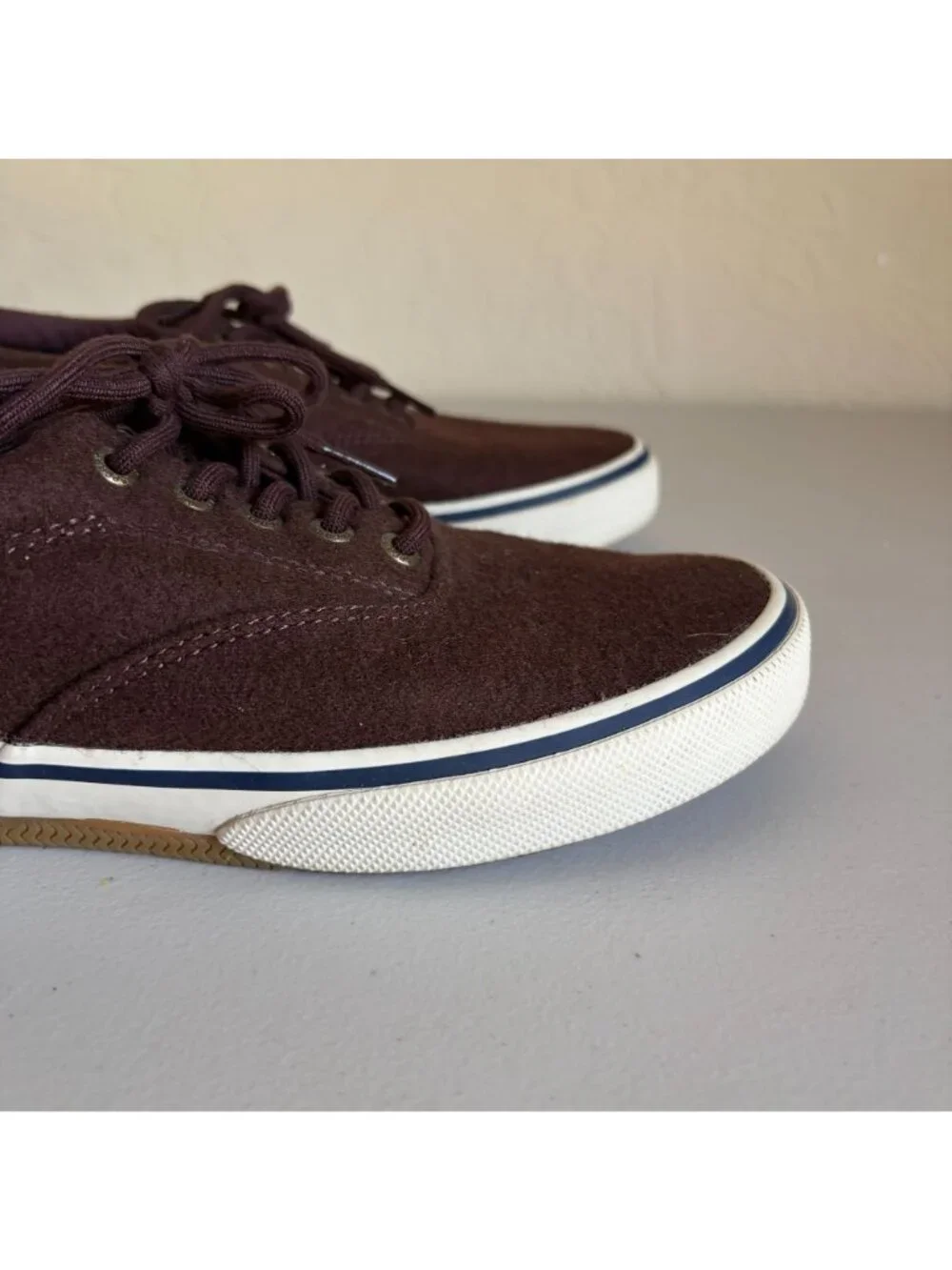 Sperry STS19868 Halyard CVO Sneaker in Brown Wool Canvas Men's US8